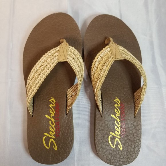Skechers Women's Brown and Tan Sandals - Picture 1 of 2